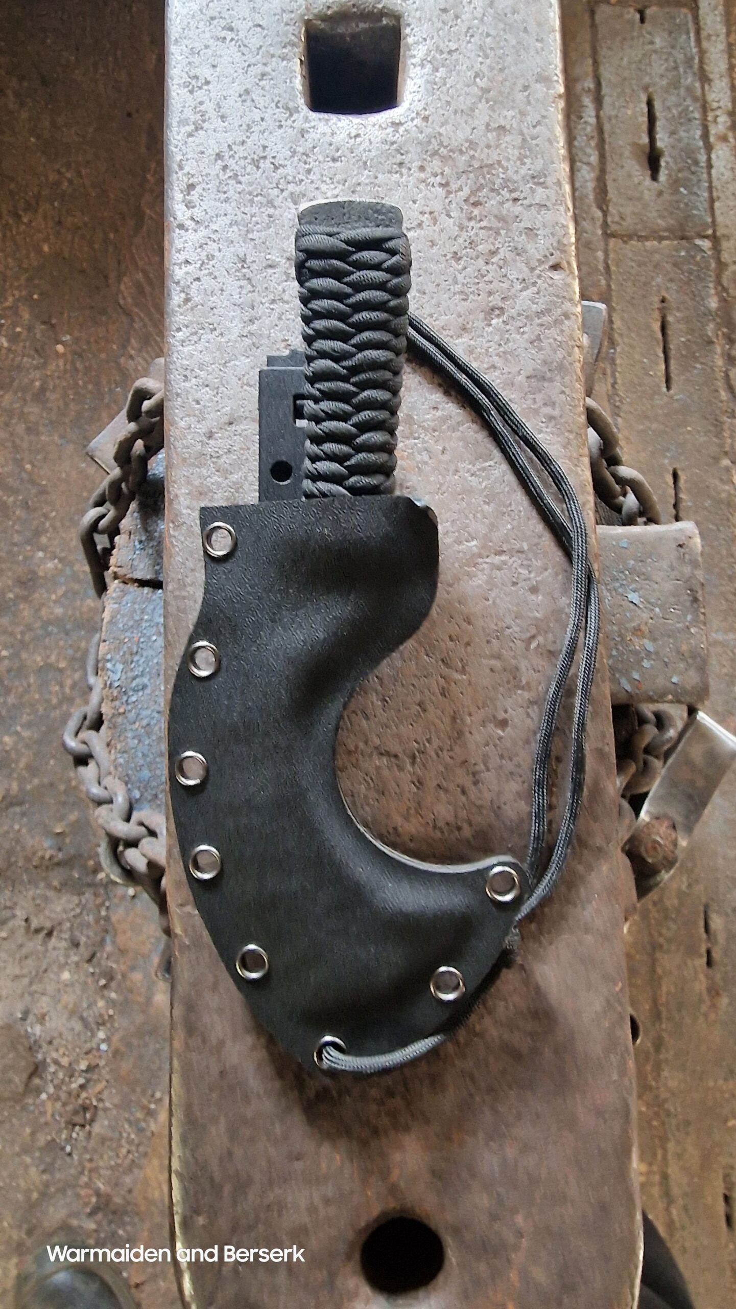 Kleines handgeschmiedetes Universal-Arbeitsmesser (Small hand-forged universal utility knife) 4