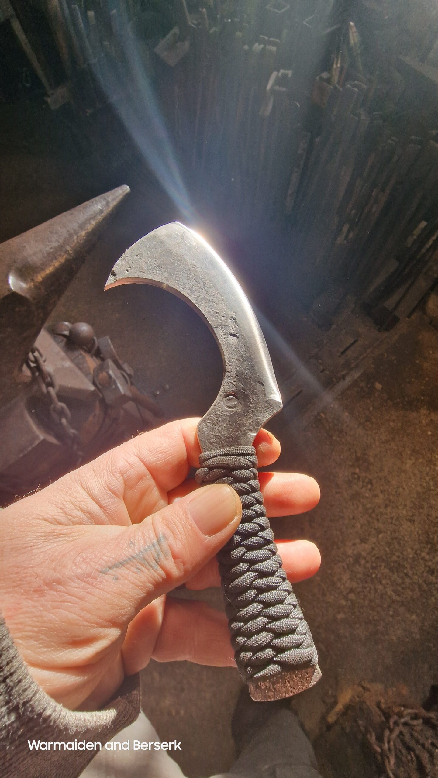Kleines handgeschmiedetes Universal-Arbeitsmesser (Small hand-forged universal utility knife) 6