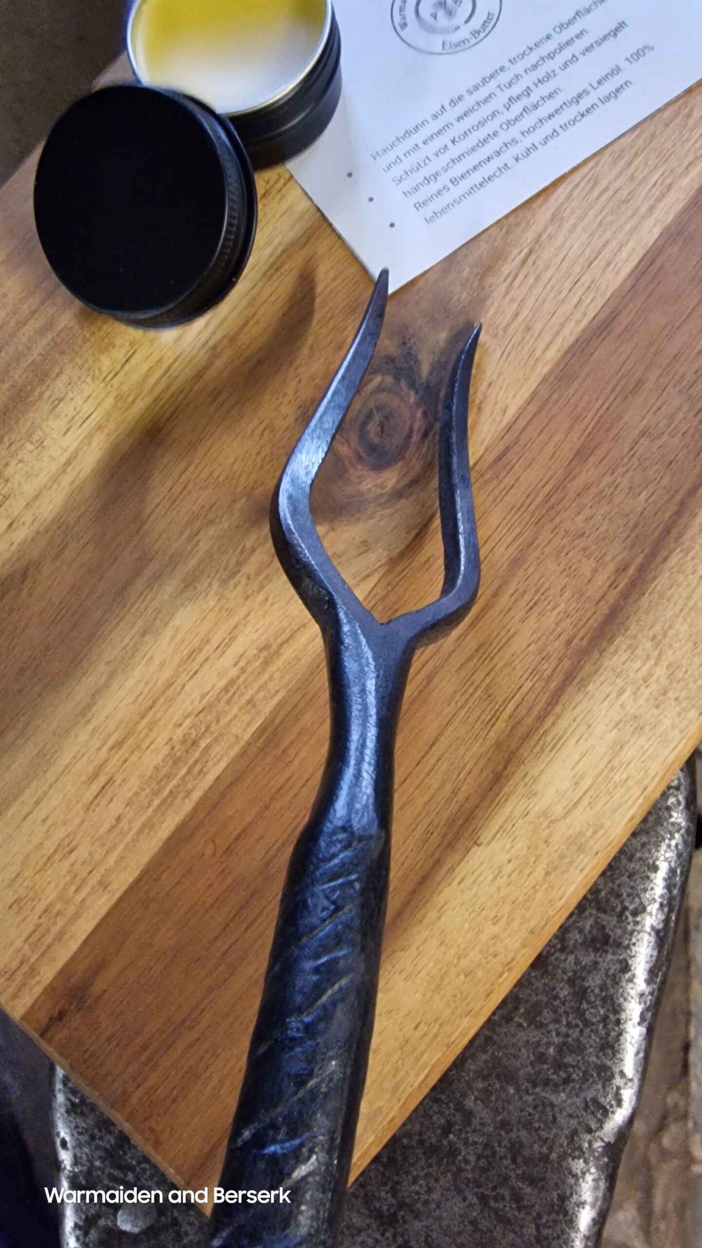 Geschmiedete Grillgabel (Forged BBQ fork) 3