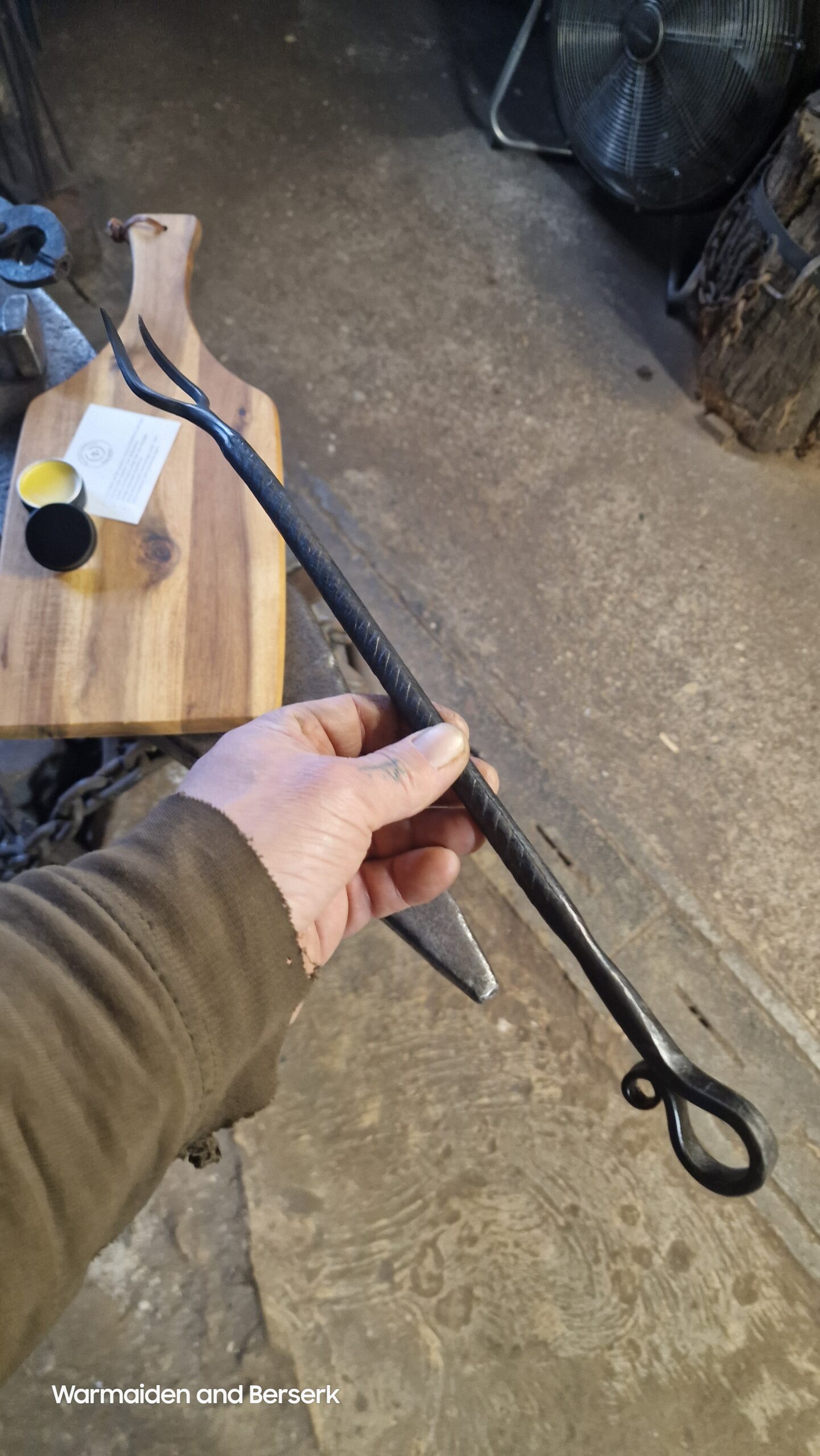 Geschmiedete Grillgabel (Forged BBQ fork) 1
